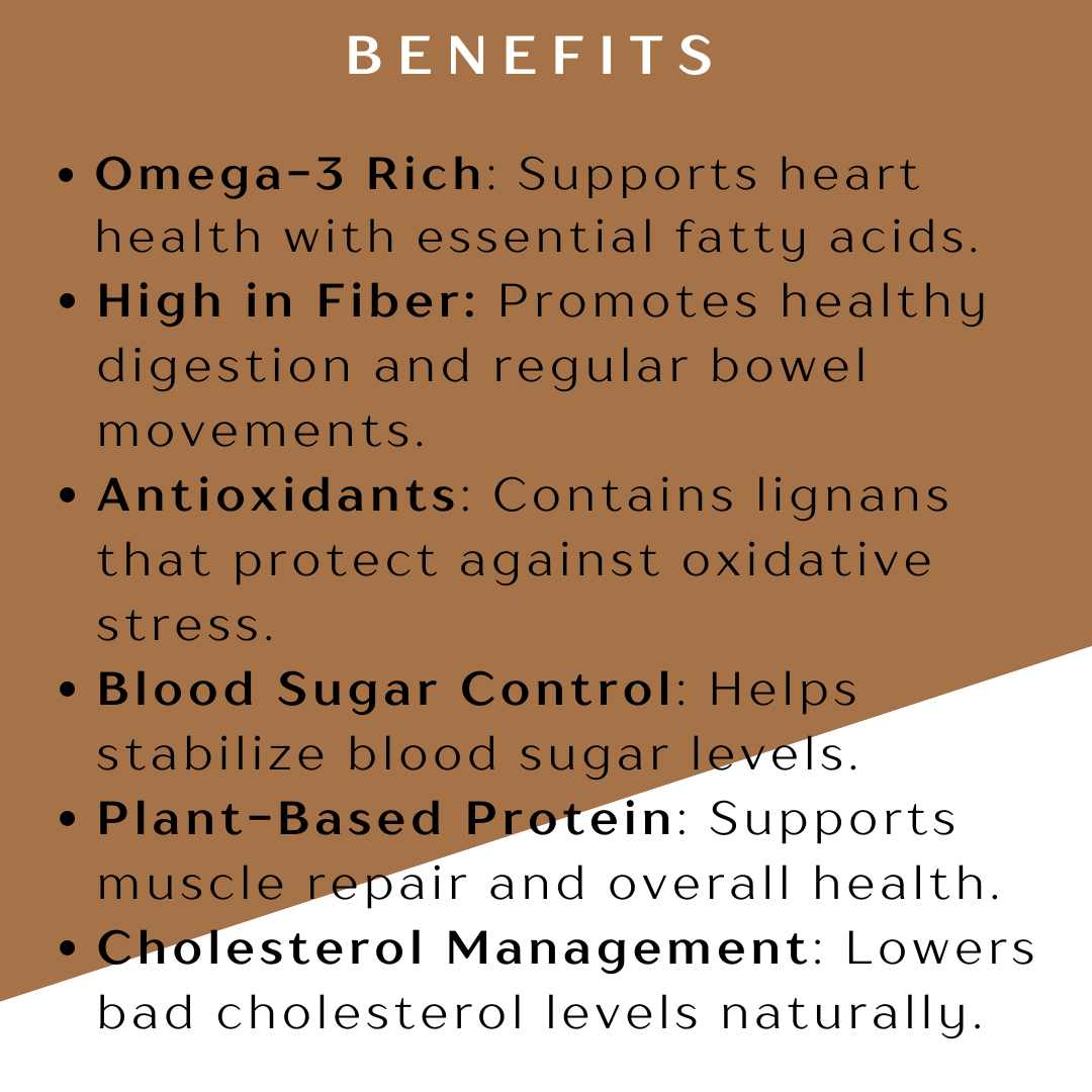 Organic Flax Seeds – Rich Source of Omega-3, Fiber, and Antioxidants