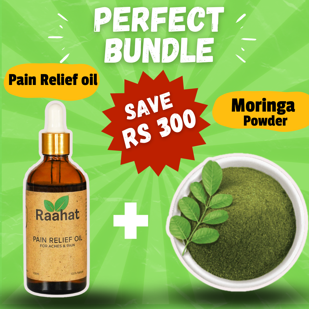 Pain Relief Oil (50 ml) + Moringa Powder (250 Grams)