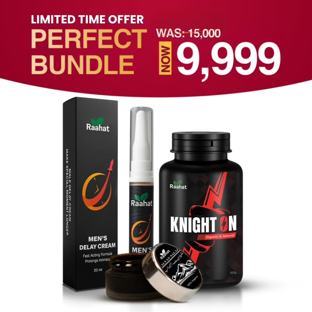 Knight On + Man's Delay Lotion + shilajit Special Bundle