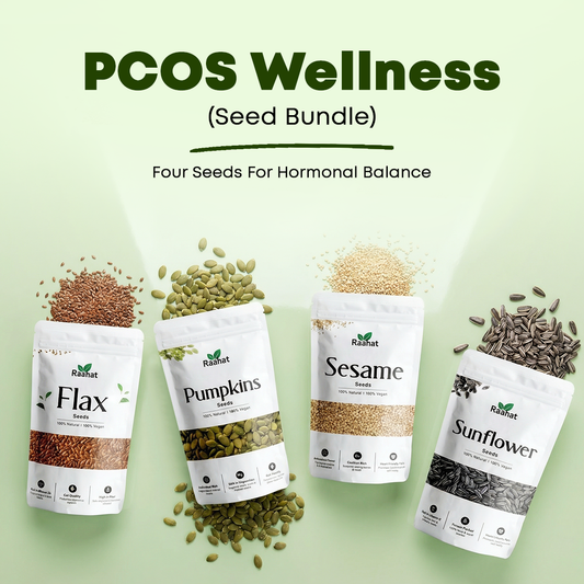 Seed Cycling Kit | 4 Essential Super Seeds | Flax, Pumpkin, Sesame, Sunflower