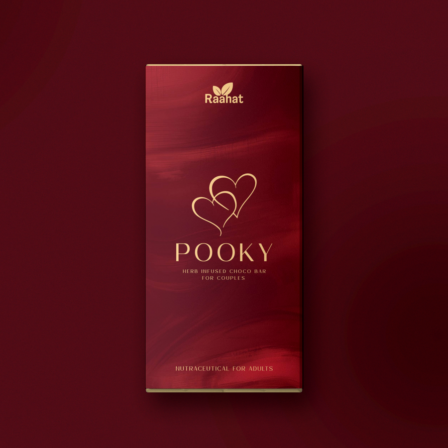 Couple sharing Pooky chocolate